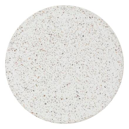Runder Gartenbeistelltisch TIMANDRA Grau 35 x 47 cm - Terrazzo