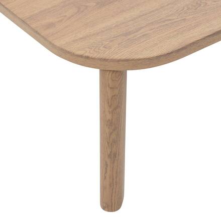 Rechteckiger Gartencouchtisch MANISSA in Holzoptik 60 x 55 x 28 cm - Aluminium epoxidbeschichtet