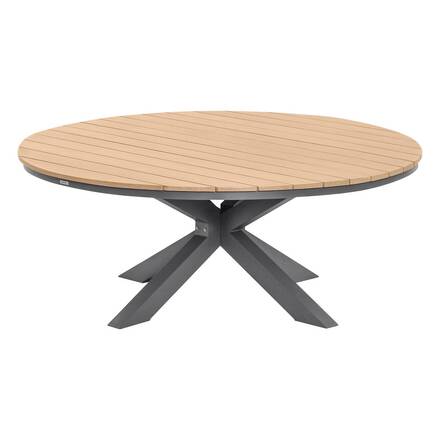 Runder Gartentisch ORACLION 12 Plätze - Epoxy-beschichtetes Aluminium