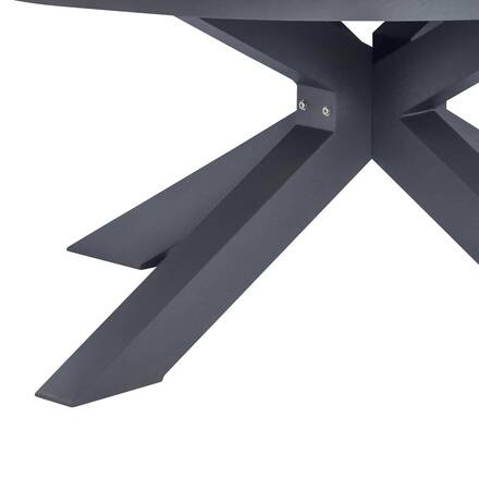Runder Gartentisch ORACLION 12 Plätze - Epoxy-beschichtetes Aluminium