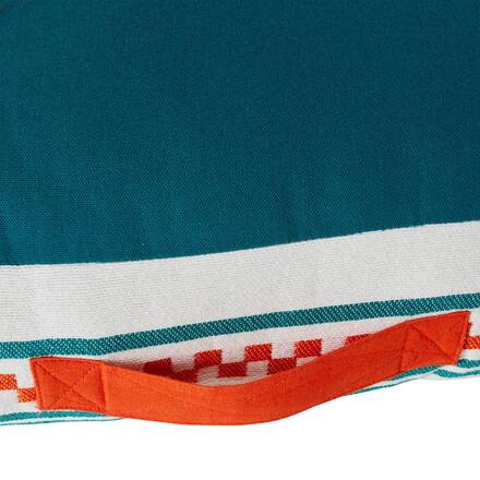 Outdoor-Luftmatratze YUCATAN Entenblau 120 x 15 cm - Baumwolle, Polyester, Acryl