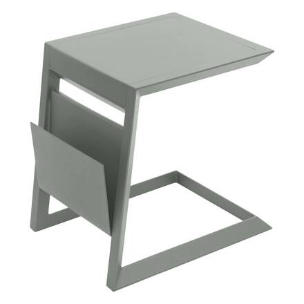 Quadratischer Gartenbeistelltisch ALLURE Lorbeergrün 55 x 45 x 55 cm - Aluminium epoxidbeschichtet