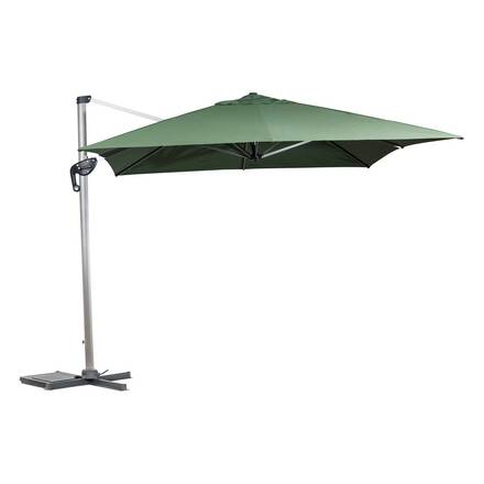 Rechteckiger Ampelschirm ÉQUADOR Olivgrün 4 x 3 m - Aluminium, Polyester