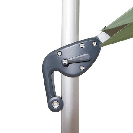 Rechteckiger Ampelschirm ÉQUADOR Olivgrün 4 x 3 m - Aluminium, Polyester