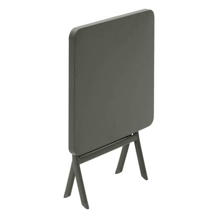 Quadratischer Gartenbeistelltisch GREENSBORO Lorbeergrün 40 x 40 cm - Stahl, Verstärkter Rostschutz