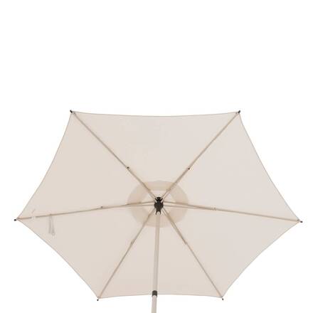 Runder neigbarer Sonnenschirm SOYA Lehm / Weizen 2,7 m - Stahl, Polyester