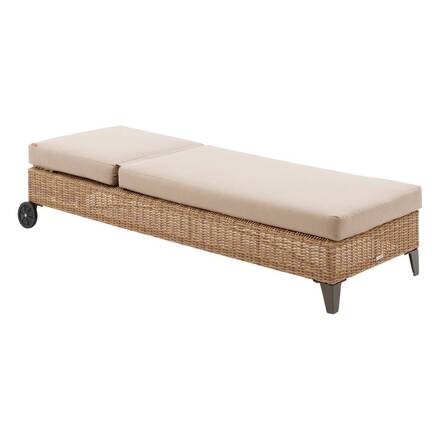 Poolliege BOALI Savana Epoxidharz behandeltes Aluminium, Synthetisches Geflecht, Polyester