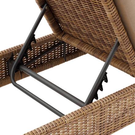 Poolliege BOALI Savana Epoxidharz behandeltes Aluminium, Synthetisches Geflecht, Polyester