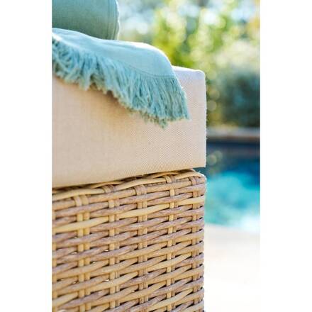 Poolliege BOALI Savana Epoxidharz behandeltes Aluminium, Synthetisches Geflecht, Polyester