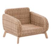 Gartensessel MANISSA Beige Epoxidharz behandeltes Aluminium, Polyester Beige / Honig