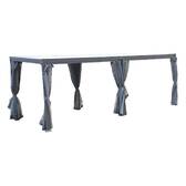 Vorhänge für bioklimatische Pergola AVILA Schiefer Für AVILA 6 x 3,5 m - L. 573 cm - Polyester Schiefer