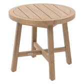 Runder Gartenbeistelltisch PAPOUASIE Akazie 55 x 51 cm - FSC®-zertifiziertes Akazienholz Akazie