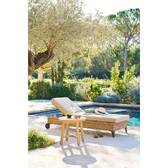 Runder Gartenbeistelltisch PAPOUASIE Akazie 55 x 51 cm - FSC®-zertifiziertes Akazienholz Akazie