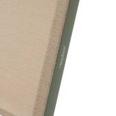 4er-Set klappbare Gartenstühle ESSENTIA Leinen / Lorbeergrün Epoxidharz behandeltes Aluminium, Texaline Leinen / Lorbeer