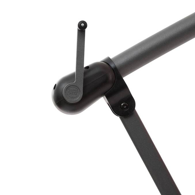 Hespéride Quadratischer Ampelschirm Manoa – 2,5 X 2,5 M, In Schiefergrau, Für Garten & Terrasse