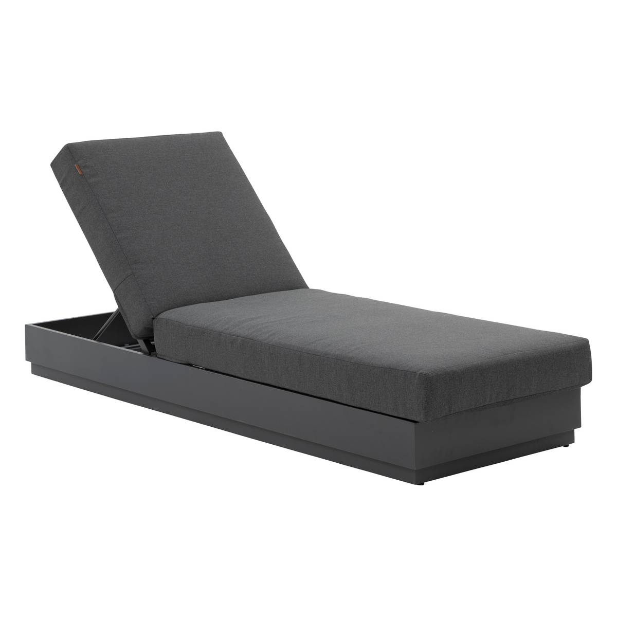 Poolliege ALLURE Graphit Epoxidharz behandeltes Aluminium, Polyester Graphit