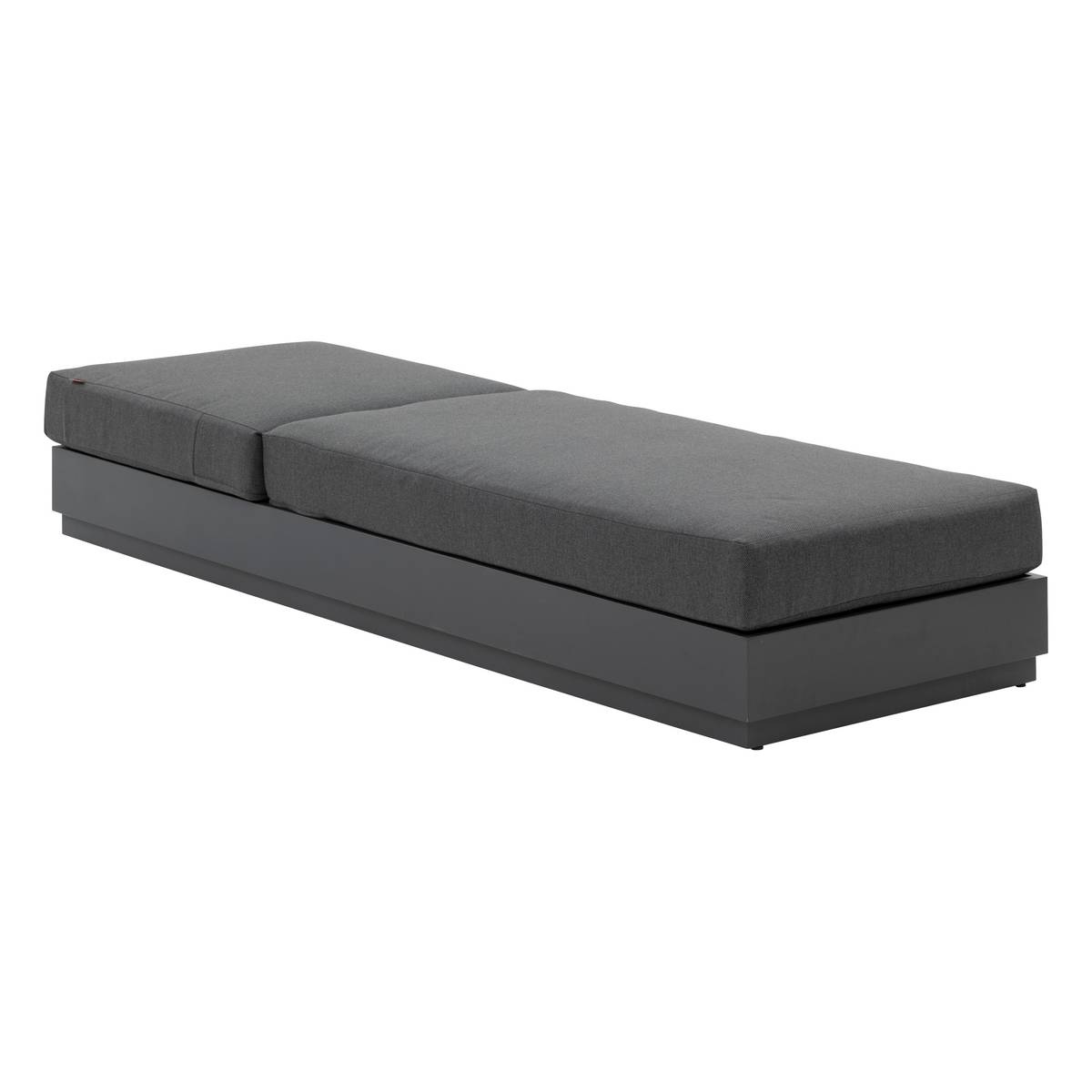 Poolliege ALLURE Graphit Epoxidharz behandeltes Aluminium, Polyester Graphit