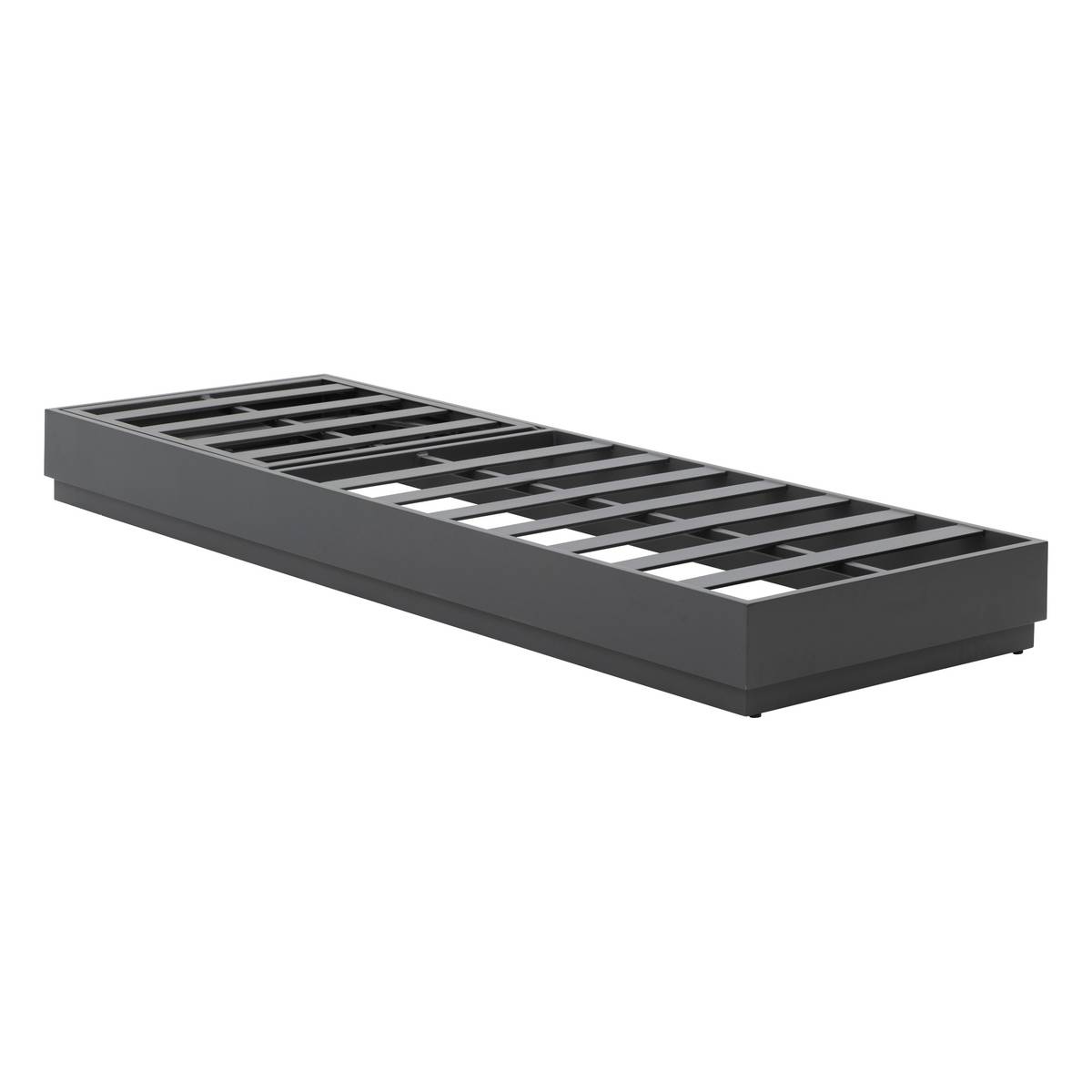 Poolliege ALLURE Graphit Epoxidharz behandeltes Aluminium, Polyester Graphit