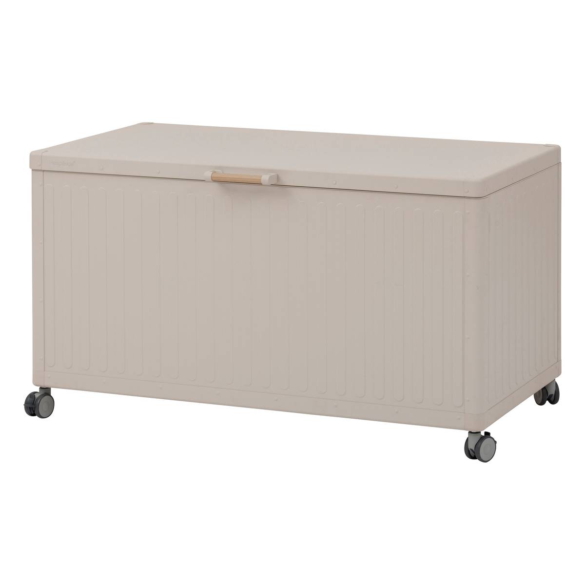 Aufbewahrungstruhe EDENIO Ton 670 L - Verzinkter Stahl, Epoxidharzbeschichtetes Aluminium Lehm