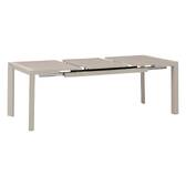 Gartentisch ÉVASION Holzoptik Leinen / Ton 8 Plätze - Epoxy-behandeltes Aluminium, Aluminiumlatten in Holzoptik Holzoptik Leinen / Lehmfarben