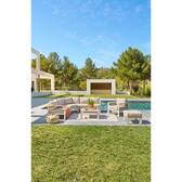Gartenhocker ÉVASION Ton Epoxidharz behandeltes Aluminium, Olefin Lehm