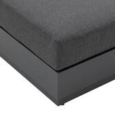 Poolliege ALLURE Graphit Epoxidharz behandeltes Aluminium, Polyester Graphit