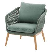Gartensessel ORISSA Olivgrün Epoxidharzbeschichteter Stahl, Polyester Olivgrün