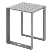 Drehbare Gartenlounge-Set ALLURE Graphit 5 Plätze - Epoxy-behandeltes Aluminium, Polyester Grau / Graphit