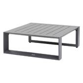 Gartenecksofa ALLURE Graphit 5 Plätze - Epoxy-behandeltes Aluminium, Polyester Grau / Graphit