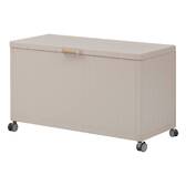 Aufbewahrungstruhe EDENIO Ton 510 L - Verzinkter Stahl, Epoxidharzbeschichtetes Aluminium Lehm