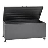 Aufbewahrungstruhe EDENIO Graphit 1070 L - Verzinkter Stahl, Epoxidharzbeschichtetes Aluminium Graphit