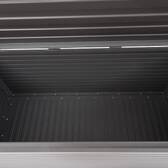 Aufbewahrungstruhe EDENIO Graphit 1070 L - Verzinkter Stahl, Epoxidharzbeschichtetes Aluminium Graphit