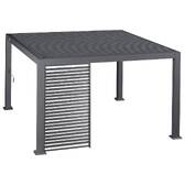 Jalousie für bioklimatische Pergola EVORA Graphit Für EVORA Seite 4 m - 1/3 Seite - 1,2 x 2,3 m - Epoxidbeschichtetes Aluminium Graphit