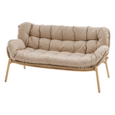 Gartenlounge Taupe + 1 Sofa MELOANE 1 gartenlounge 7 Plätze und 1 Sofa Taupe
