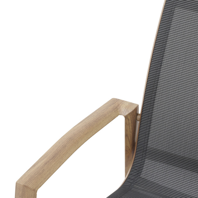 Ausziehbarer Gartentisch AXIOME Honey & Graphit + 10 stapelbare Stühle AXANT 1 ausziehbarer Gartentisch 10 Plätze und 10 stapelbare Stühle Honey / Graphit