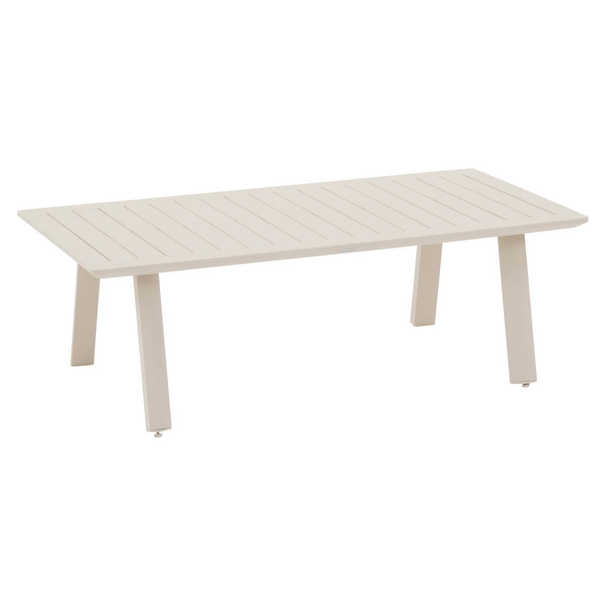 Gartenlounge-Set LUZANE Ton 5 Plätze - Epoxy-behandeltes Aluminium, Polyester Lehm