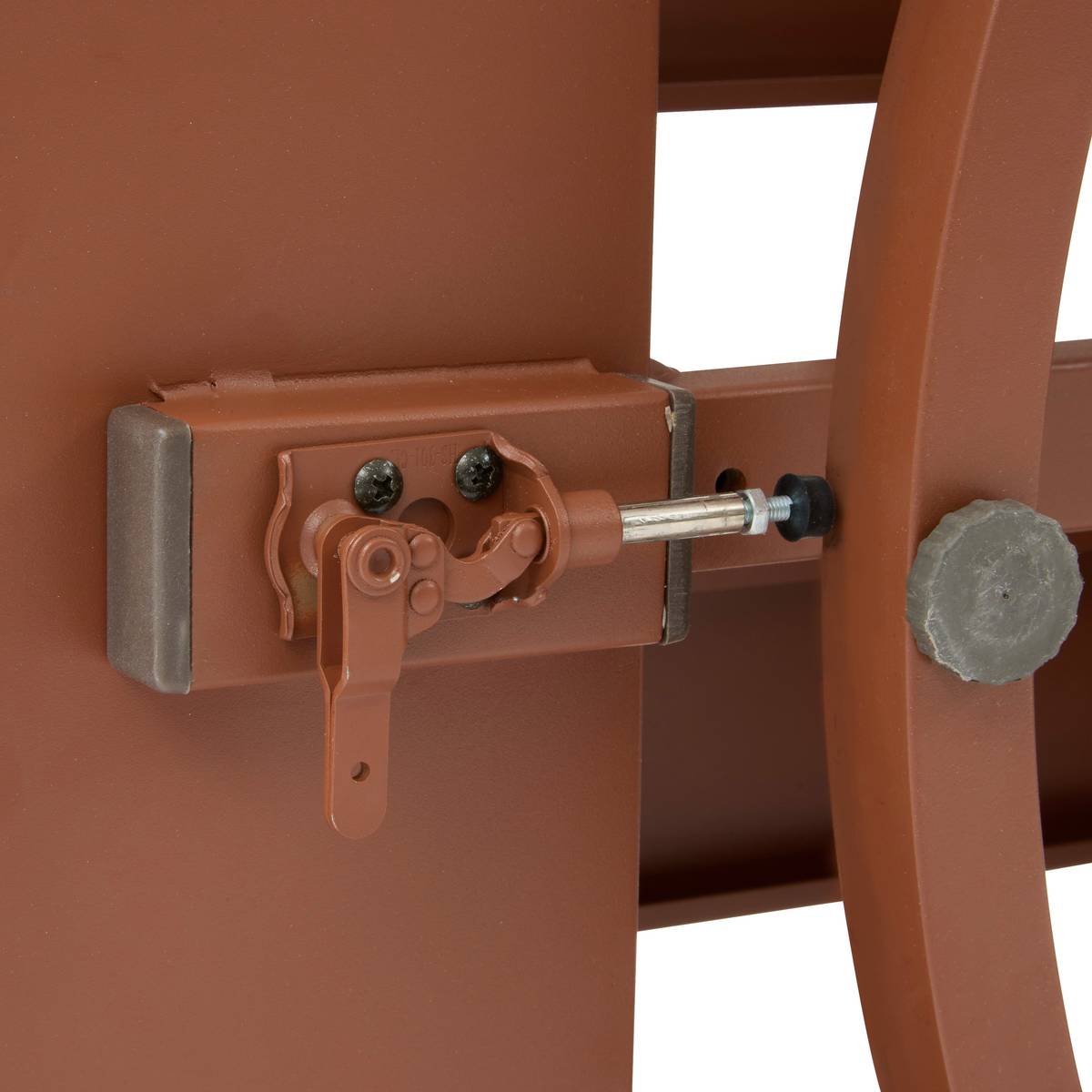 Drehbarer Gartensessel ALLURE Beige / Mahagoni Epoxidharz behandeltes Aluminium, Polyester Beige / Mahagoni Braun
