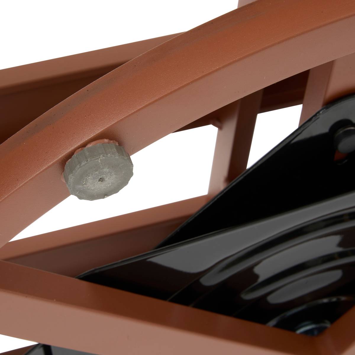 Drehbarer Gartensessel ALLURE Beige / Mahagoni Epoxidharz behandeltes Aluminium, Polyester Beige / Mahagoni Braun
