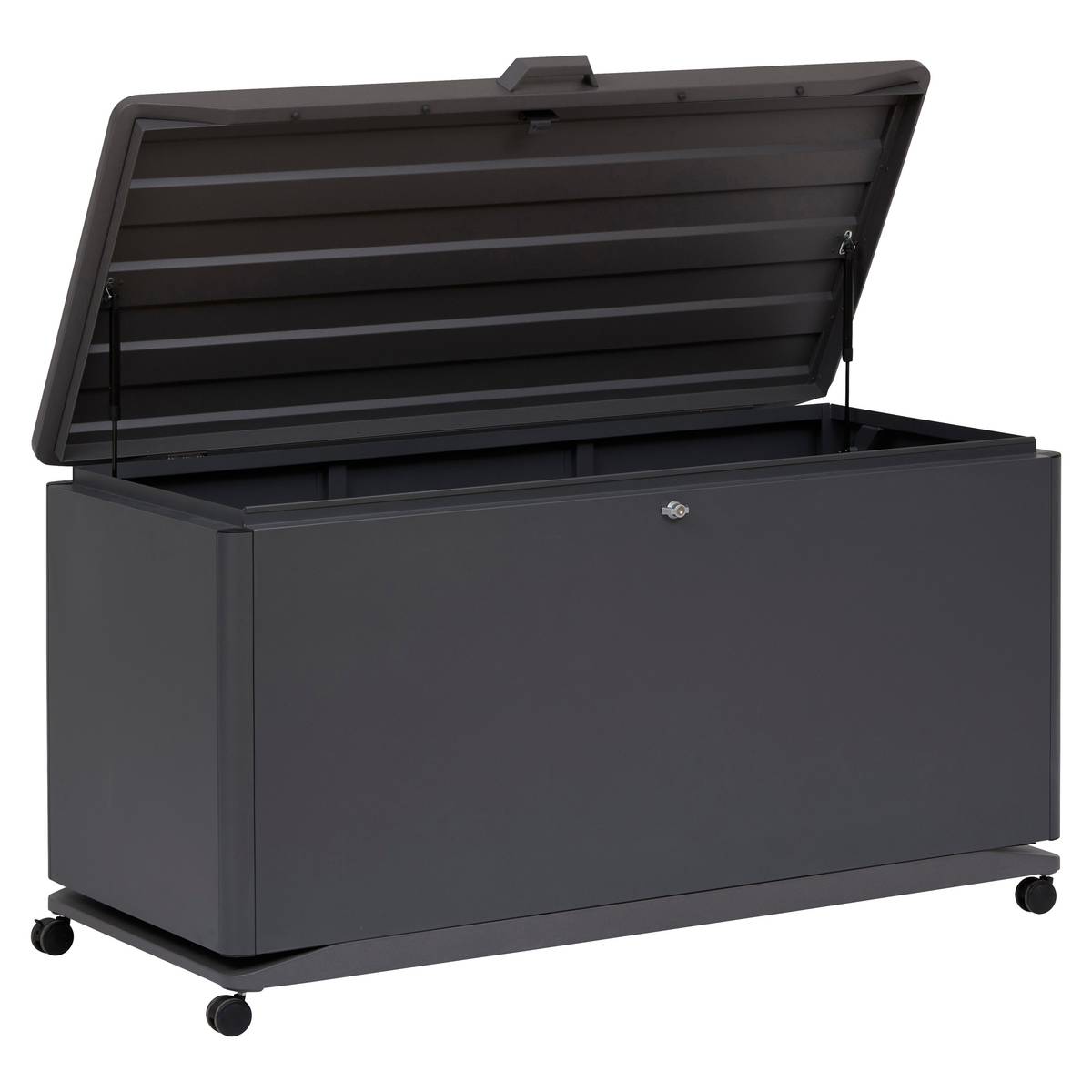 Aufbewahrungstruhe ALUMIA Graphit 750L - Stahl, Aluminium Graphit