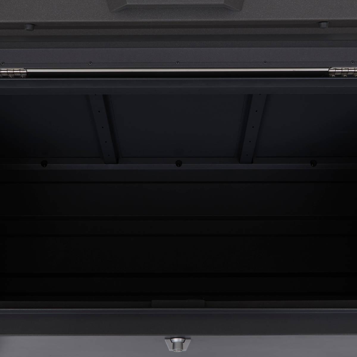 Aufbewahrungstruhe ALUMIA Graphit 350L - Stahl, Aluminium Graphit