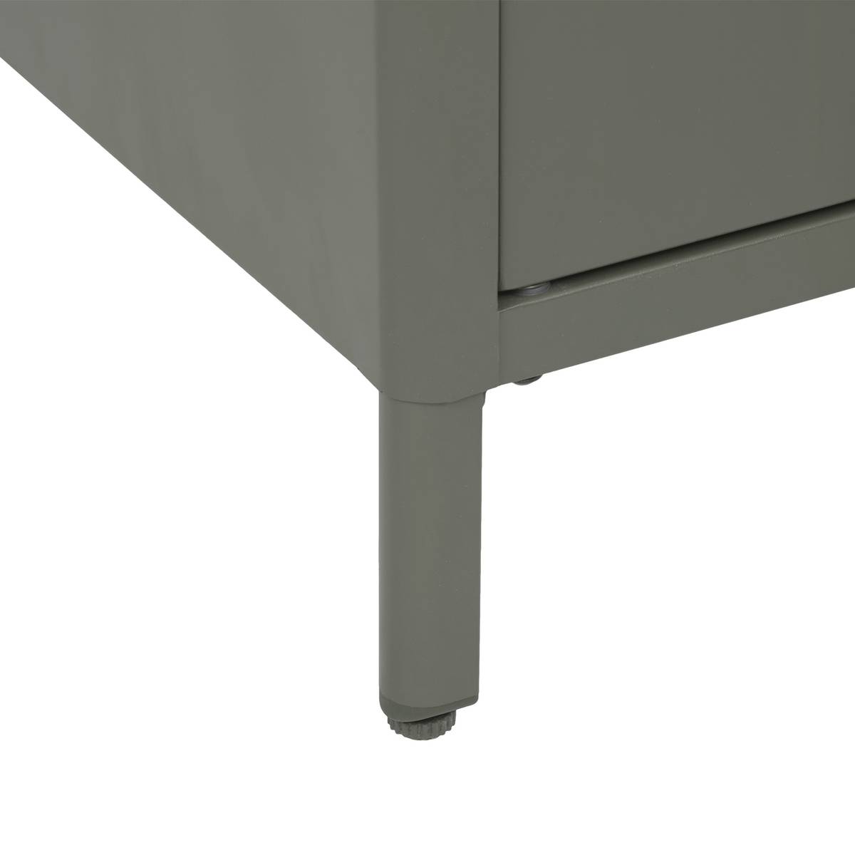 Gartenbuffet IRONIA Lorbeergrün 90 x 45 x 86 cm - Verzinkter Stahl, Verstärkter Rostschutz Lorbeer