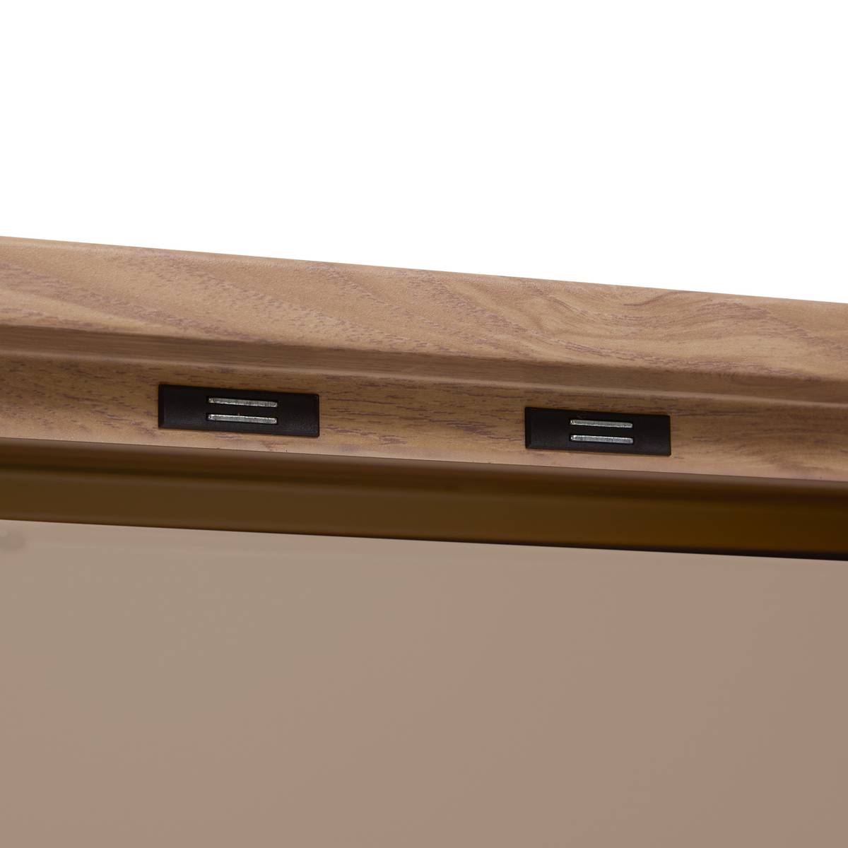 Gartenbuffet IRONIA Ton 90 x 45 x 86 cm - Verzinkter Stahl, Verstärkter Rostschutz Lehm