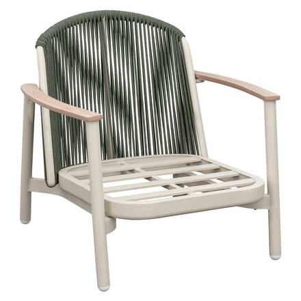 Gartensessel MYLORE Ton Epoxidharzbeschichtetes Aluminium, Recyceltes Polyester,