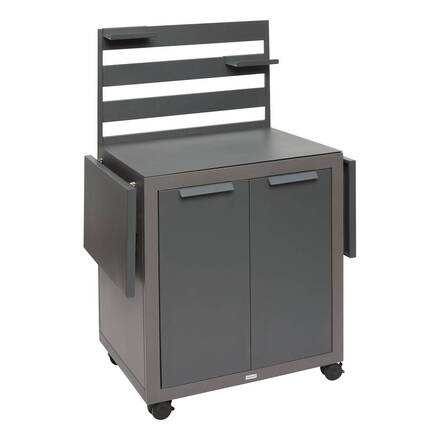 Gartenwagen OXYANA Graphit 154 x 134 x 60 cm - Verzinkter Stahl, Verstärkter Rostschutz
