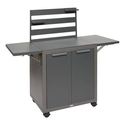 Gartenwagen OXYANA Graphit 154 x 134 x 60 cm - Verzinkter Stahl, Verstärkter Rostschutz