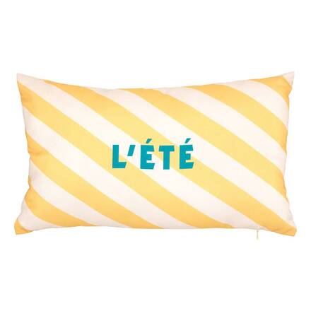 Rechteckiges Outdoor-Kissen POOLSIDE Gelb 50 x 30 cm - Polyester