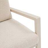 Gartensessel LUZANE Ton Epoxidharz behandeltes Aluminium, Recyceltes Polyester Lehm