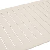 Gartenlounge-Set LUZANE Ton 5 Plätze - Epoxy-behandeltes Aluminium, Polyester Lehm