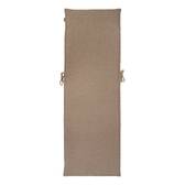 Liegenauflage SOLFIA Kaffee 190 x 60 cm - Polyester Kaffee