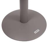 Runder Gartenbeistelltisch SOLETIA Kaffee 40 x 40 x 50 cm - Stahl Kaffee